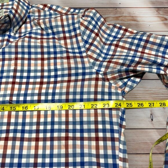 L.L. Bean Plaid Button Front Shirt Size Large - Picture 7 of 8